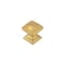 Hickory Hardware Dover Collection Knob 1-1/4 Inch Square Brushed Golden Brass Finish H078769BGB - alternate 1